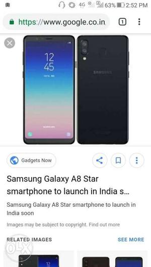 Samsung a8star new sealpack blue color..purchase