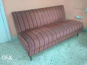 Sofa 3 seater with frame and legs of Teak wood
