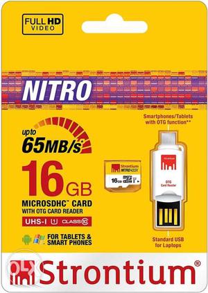Strontium 16gb Nitro Microsd card with otg