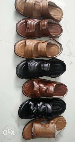Two Pairs Of Brown Leather Shoes