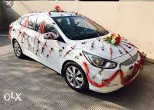 Wedding doli nd for treveling the verna car with