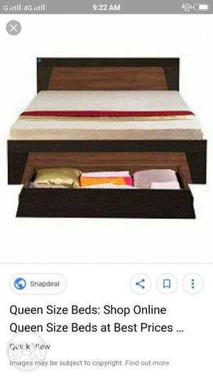 White And Red Wooden Storage Bed Screenshot