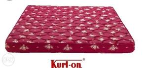 Wooden bed with kurlon mattress 6*4