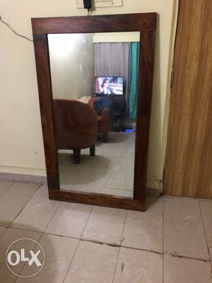 Wooden mirror large (58in)