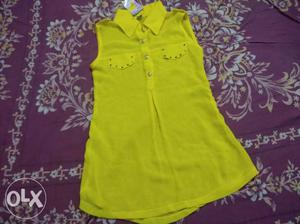 Yellow new top with tag