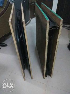 2 plywood foldings with 1 mattress(gadda) 1 in kapashera