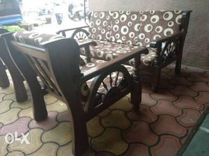 3 yrs old wooden sofa set in good condition. In