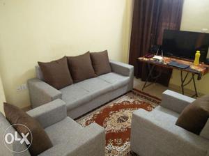 7 month old sofa for urgent sell, 3+1+1
