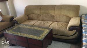 7 seater sofa set (3+2+2) with new centre table.