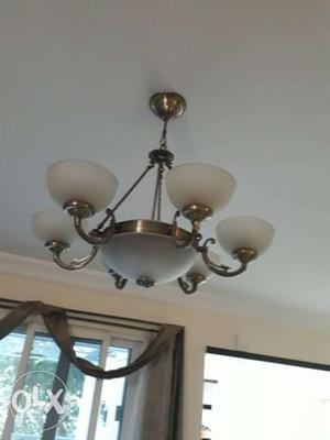 Antique metal chandelier