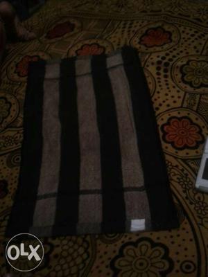 Black And Gray Striped Skirt