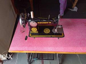 Black And Red Sewing Machine