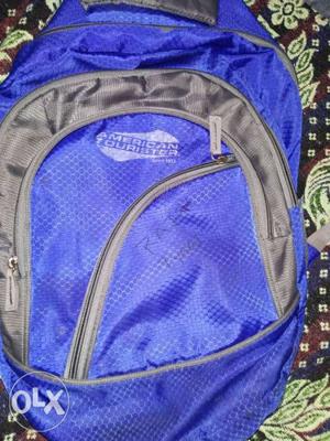 Blue And Gray The North Face Backpack