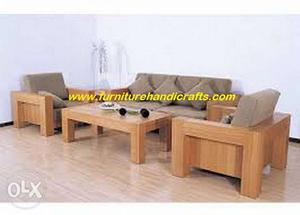 Brand new sheesham solid wooden sofa set