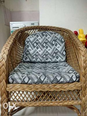 Cane sofa for sale 3+1+1 with cane tepoy
