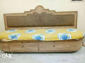 Good condition wood. With bed.