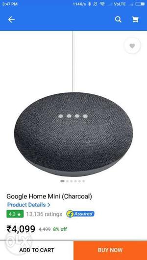Google Home Mini. Brand new and unused. Bought