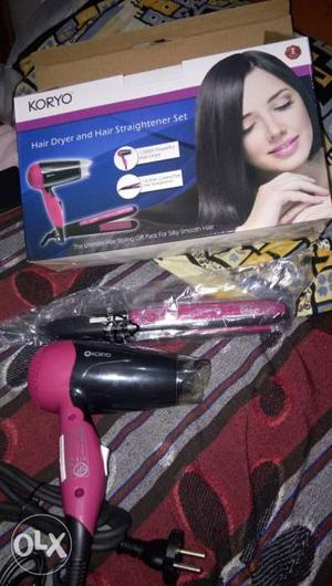 Hair straightener and hair dryer