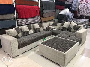 Its 7 seater sofa set with beautiful center table