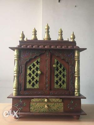 It’s a beautiful hand crafted wooden temple