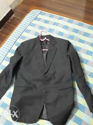 Men's black colour 2 pc suit