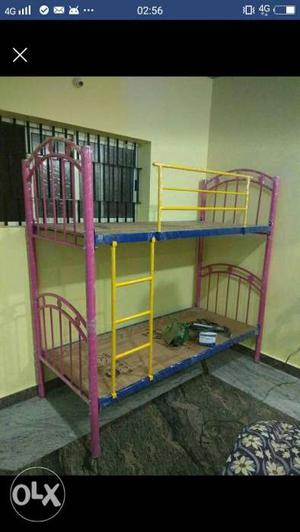 Multicolored Steel Bunk Bed Frame own manufacturing factory