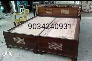 New double bed solid quality O931 free