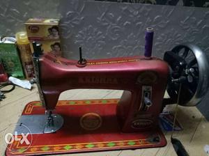 Red And Black Singer Sewing Machine