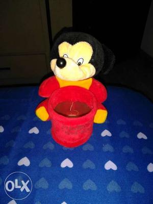 Red And White Mickey Mouse Plush Toy