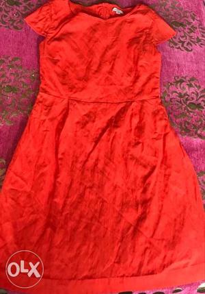 S. oliver orange dress. size: S/M