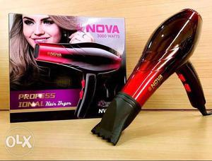 Sealed Nova hair dryer  watt in just 650 rs market price