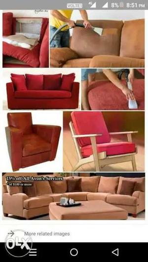 Sofa dryclean Rs250 chair dryclean Rs100 carpet
