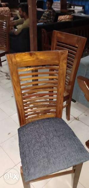 Teakwood chair with cushion