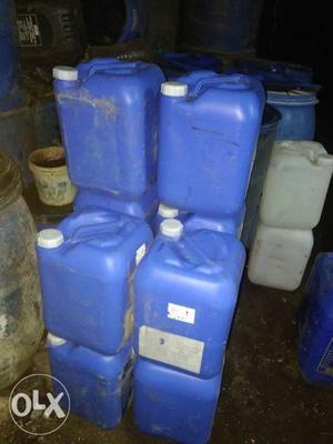 We sell 20 litre blue containers per can 110