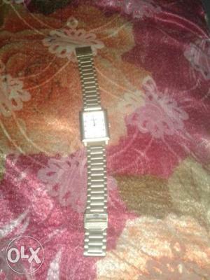 White And Gray Digital Watch