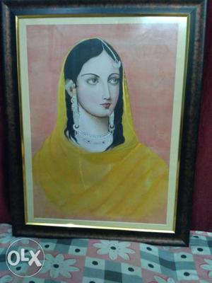 Women in yellow:), watercolour on silk,