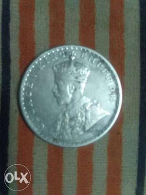 100 Years old one ₹ Silver Coin