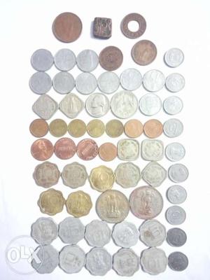 All 61 Coins, British Indian, Republic India and