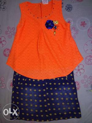 Almost new dress, size-30, will come for 6-8 yrs