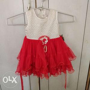 Baby girl frock, brand new, size 16,1 year age