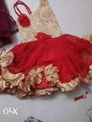 Baby red frock