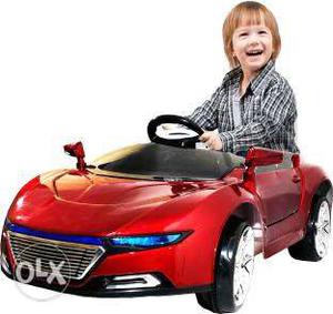 Baby's Red And Black Ride-on Car
