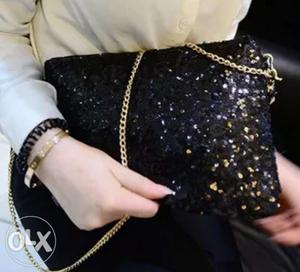 Black designer sling bag for women