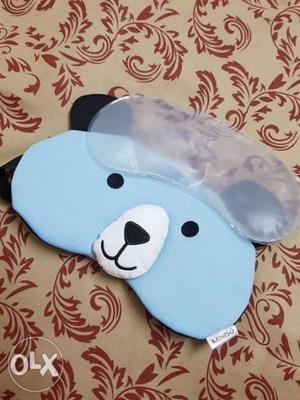 Blue And White Dog Plush eye mask from foreign
