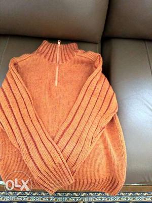 Branded orange colour sweater for 7/8