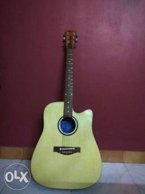 Custom made jumbo guitar In good condition. with bag