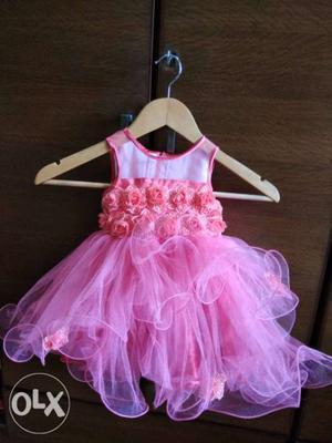 Designer dress for girls age 1 to 2 years,worn