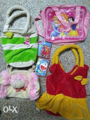 Four bags and two wallets..hardly used