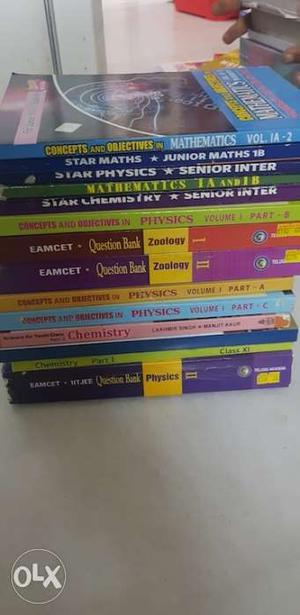 Intermediate/EAMCET/aakash/math/science Books available