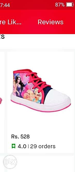 Kids shoe black,pink,blue,purple size 21 to 30 limited stock